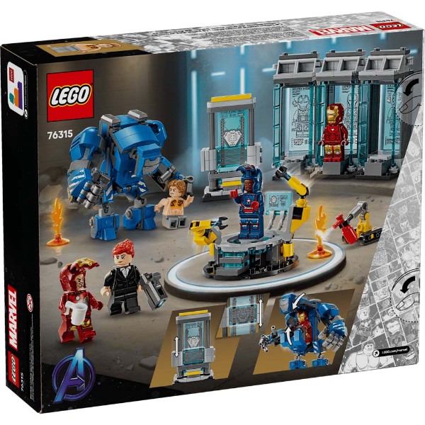 Marvel - Iron Man - LEGO Iron Man's Laboratory: Hall of Armor #76315 - Packshot 5