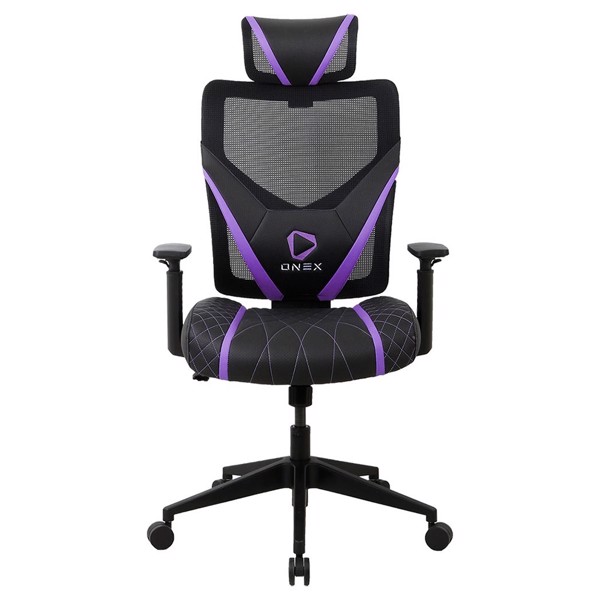 OneX GE300 Breathable Ergonomic Gaming Chair - Black/Violet - Packshot 1