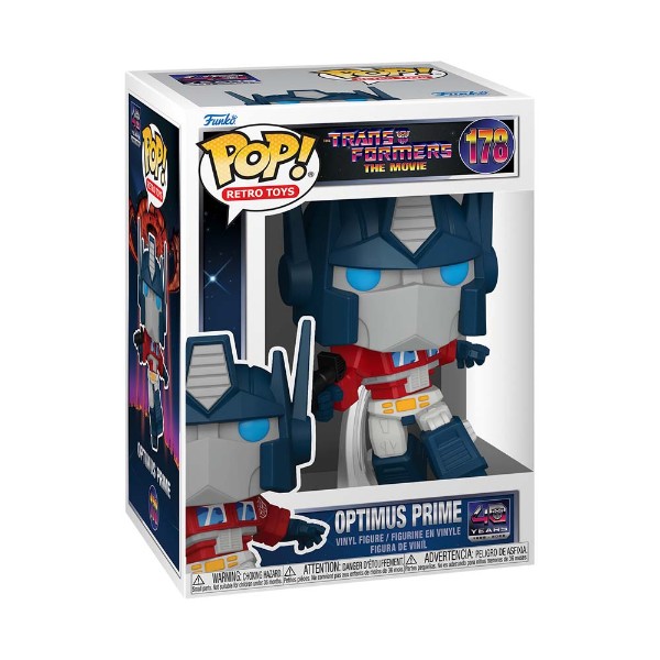 Transformers - Transformers: The Movie - Optimus Prime (40th Anniversary) Pop! Vinyl Figure - Packshot 2
