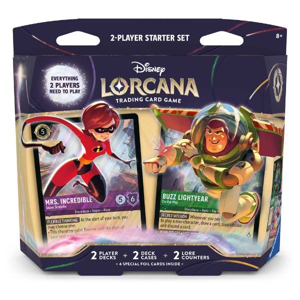 Disney Lorcana - TCG - Wilds Unknown Elastigirl & Buzz Lightyear 2-Player  Starter Deck - Toys and Collectibles - EB Games Australia