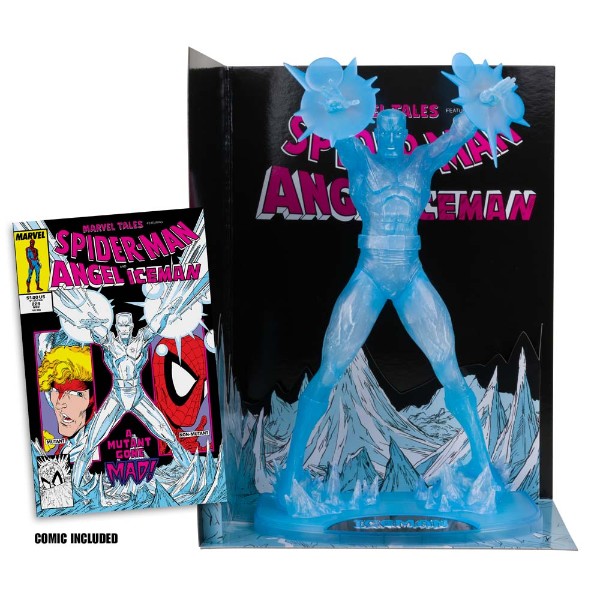 Marvel - X-Men - Iceman (Marvel Tales #229) Red Platinum Edition 1/6 Scale Figure with Comic Book - Packshot 4