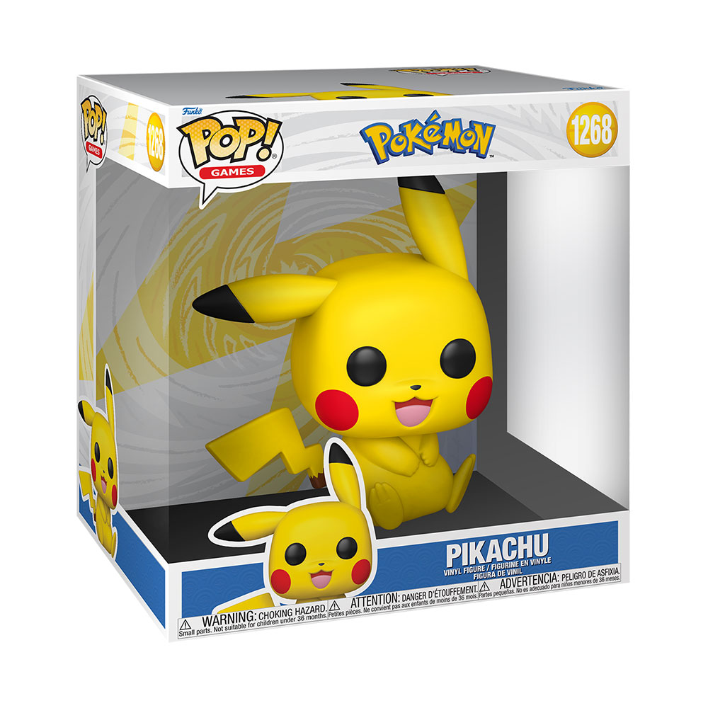Pokemon - Pikachu (Sitting) 10" Pop! Vinyl Figure - Packshot 2