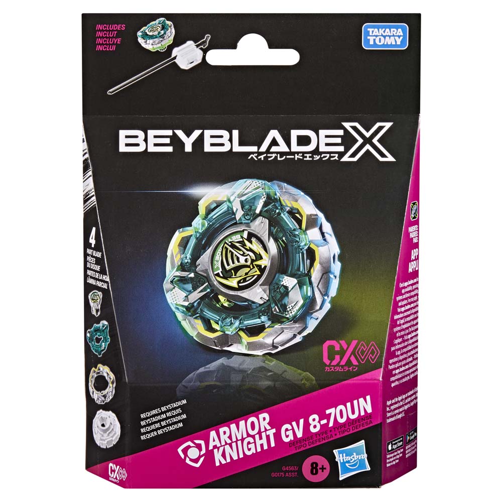Beyblade X - Fortress Knight GV 8-70UN CX Infinity Starter Pack Set - Packshot 6