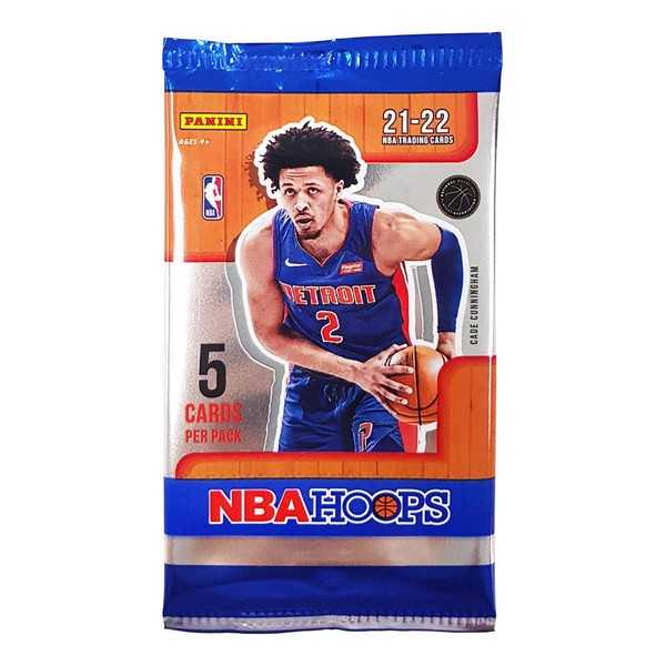 202122 Hoops Basketball Gravity Feed Booster Pack Trading Cards