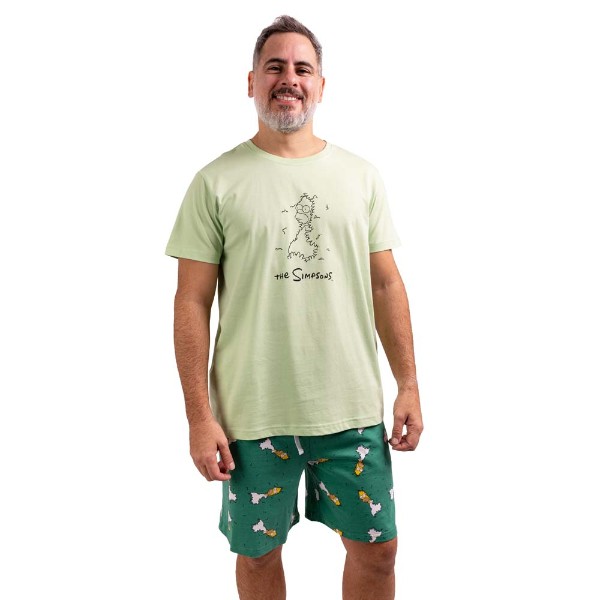 The Simpsons - Homer in The Hedge Men's Pyjama Set - Packshot 1