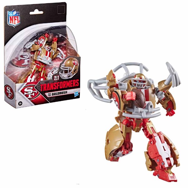 Transformers x NFL - San Francisco 49ers Goldrush Action Figure - Packshot 3