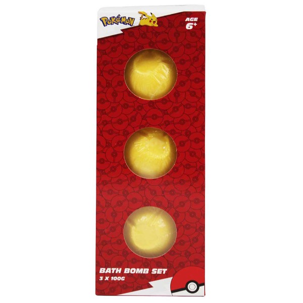 Pokemon - Pikachu Bath Fizzer - 3 Pack - Packshot 2
