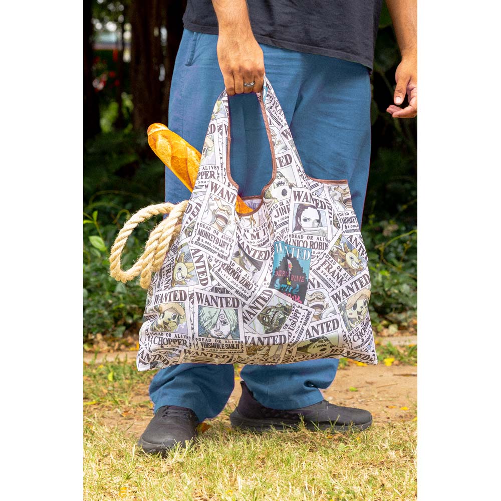 One Piece - Straw Hats Wanted Posters All-Over-Print Foldable Tote Bag - Packshot 4