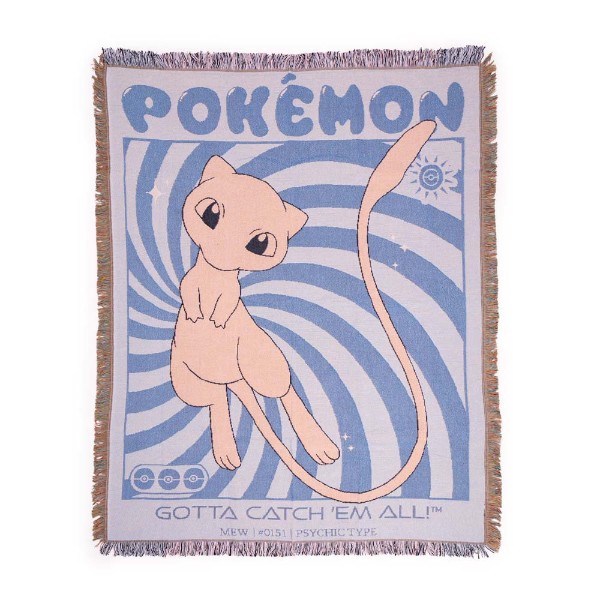Pokemon - Mew Woven Blanket - Packshot 1