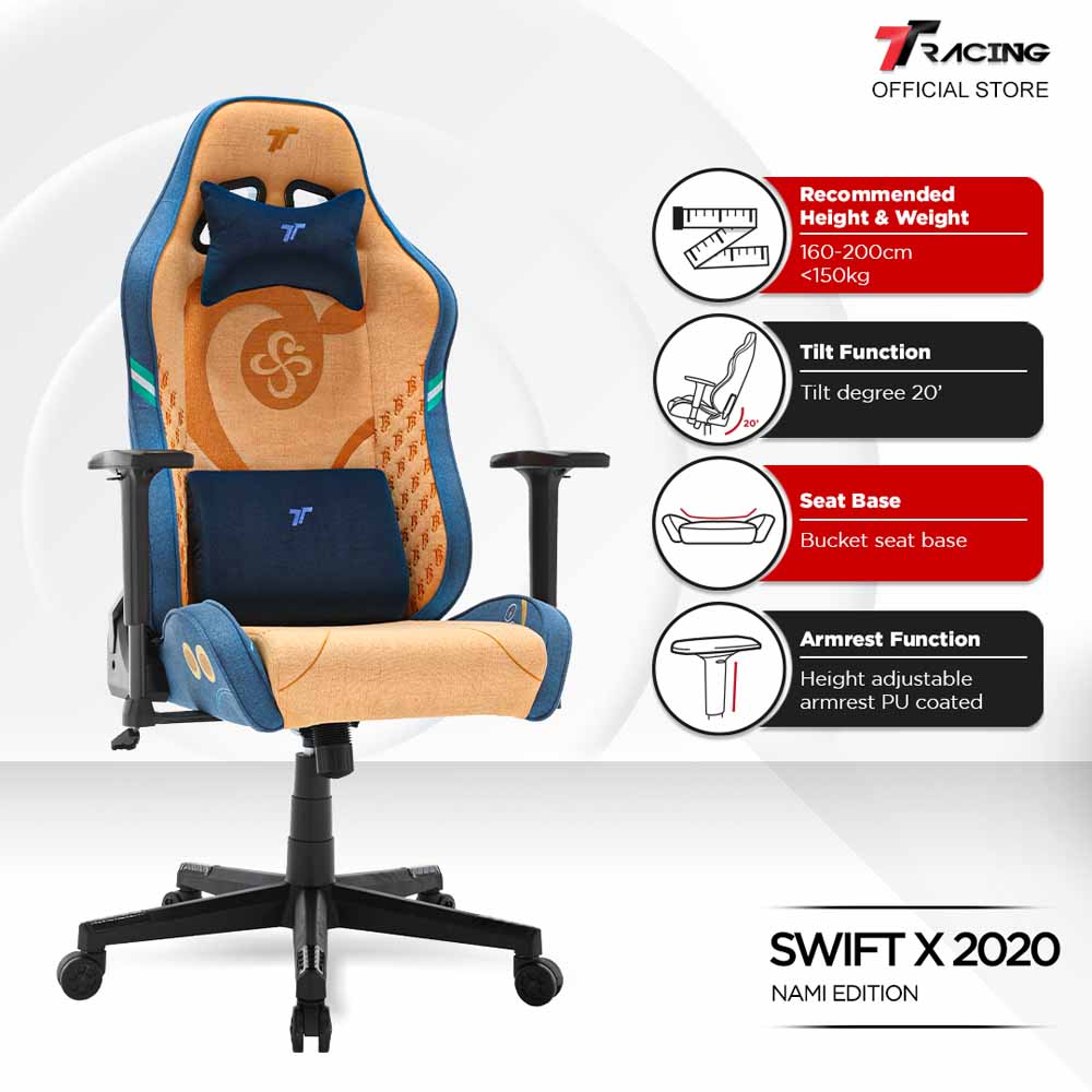 TTRacing Swift X 2020 Air Threads Fabric Gaming Chair - Nami Edition - Packshot 5