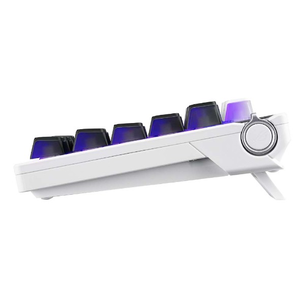 ASUS ROG - Azoth X Wireless Custom Gaming Keyboard (NX Snow Switches) - White - Packshot 3