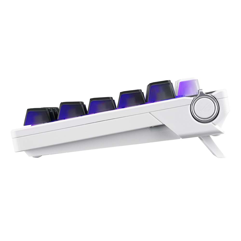 ASUS ROG - Azoth X Wireless Custom Gaming Keyboard (NX Snow Switches) - White - Packshot 3