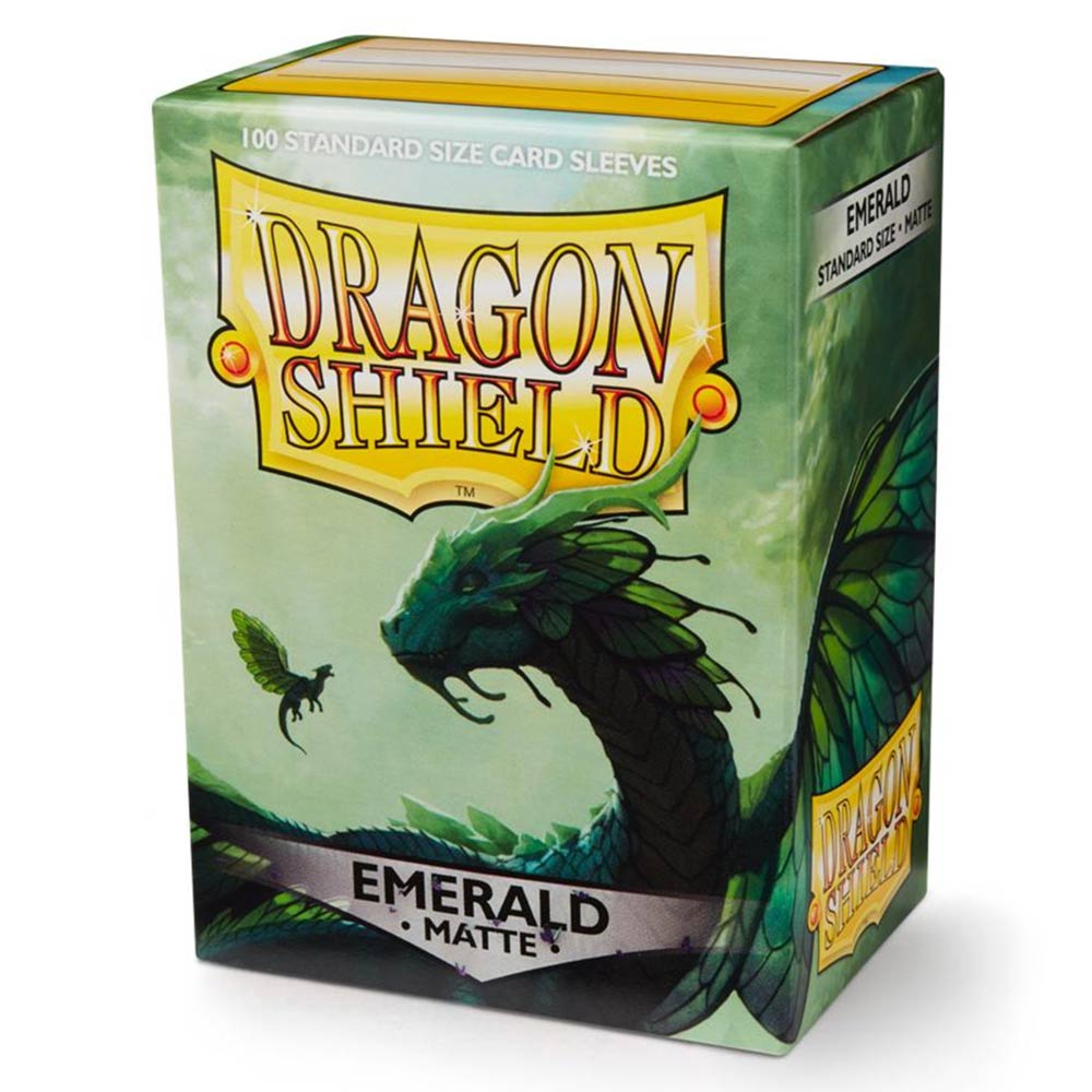Dragon Shield TCG - 100 Matte Trading Card Sleeves - Emerald - Packshot 1