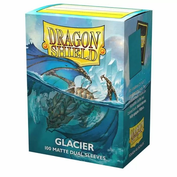 Dragon Shield TCG - 100 Matte Dual Trading Card Sleeves - Glacier - Packshot 1