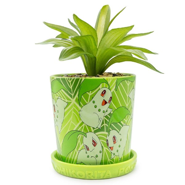 Pokemon - Chikorita Planter Pot with Faux Plant - Packshot 1