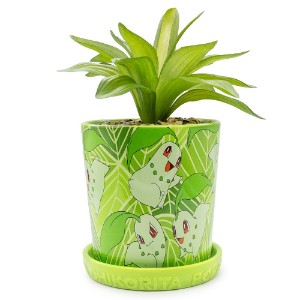 Pokemon - Chikorita Planter Pot with Faux Plant