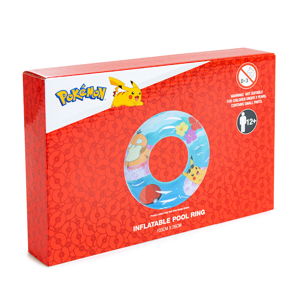 Pokemon - Pool Time Psyduck & Pikachu Inflatable Pool Ring - Toys and ...
