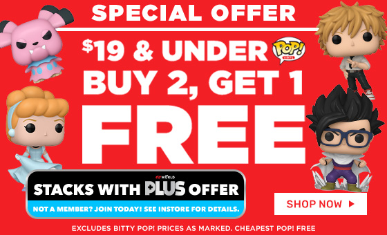 Buy 2 Get 1 Free $19 & Under Pop! Vinyl