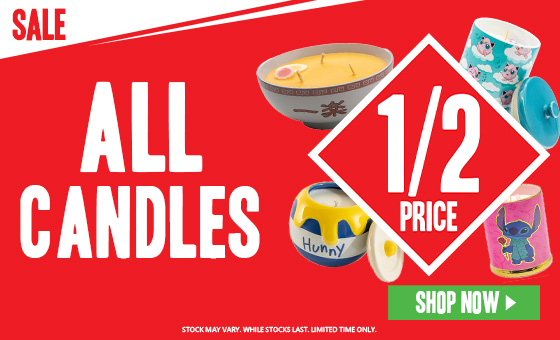 All Candles HALF PRICE