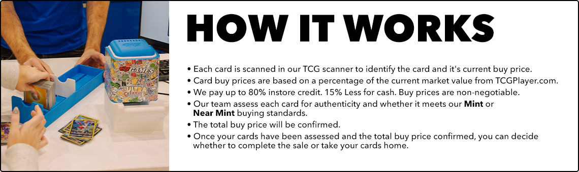 How it Works - Sell Your TCG Singles - EB Games Australia