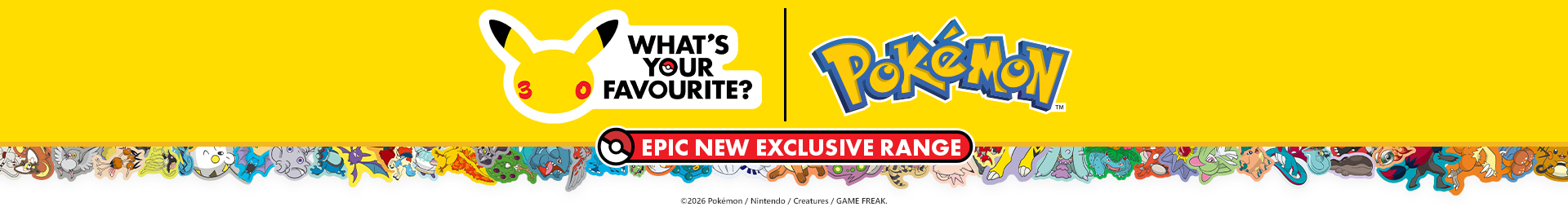 Pokemon 30th Celebration Range - Coming 16 September - EB Games Australia