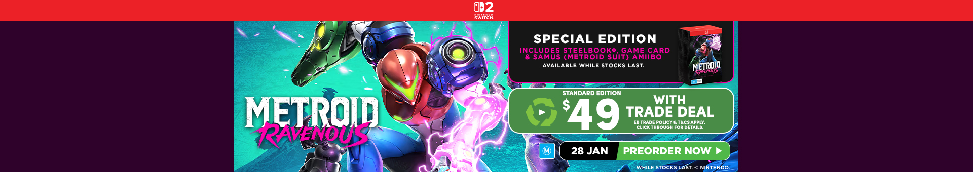 Metroid Ravenous - Nintendo Switch 2 - EB Games Australia