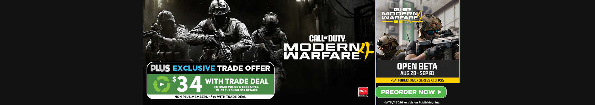 Call of Duty: Modern Warfare 4 Open Access Beta Live Now - EB Games Australia