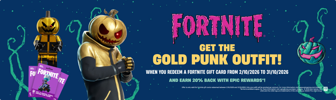 Fortnite - Get The Gold Punk Outfit! - EB Games Australia