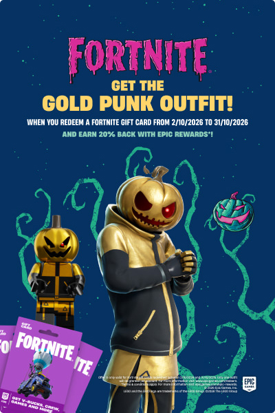 Fortnite - Get The Gold Punk Outfit! - EB Games Australia