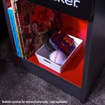 X Rocker Carbon-Tek Bedside Table with Wireless Charging and LED Lights - Black - Screenshot 1