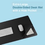 Laser Wireless Charging Desk Mat - Black - Screenshot 1