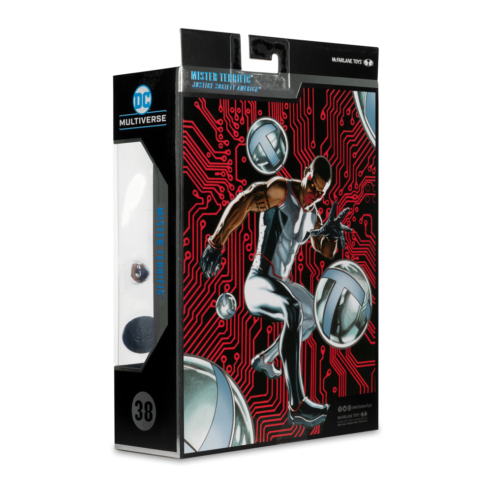 DC Comics - DC Multiverse Mister Terrific (Justice Society of America) Collector Edition #38 7" Action Figure - Red Platinum Edition - Screenshot 3