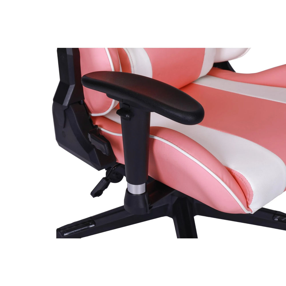 Playmax - Elite Gaming Chair - Pink and White - Screenshot 6