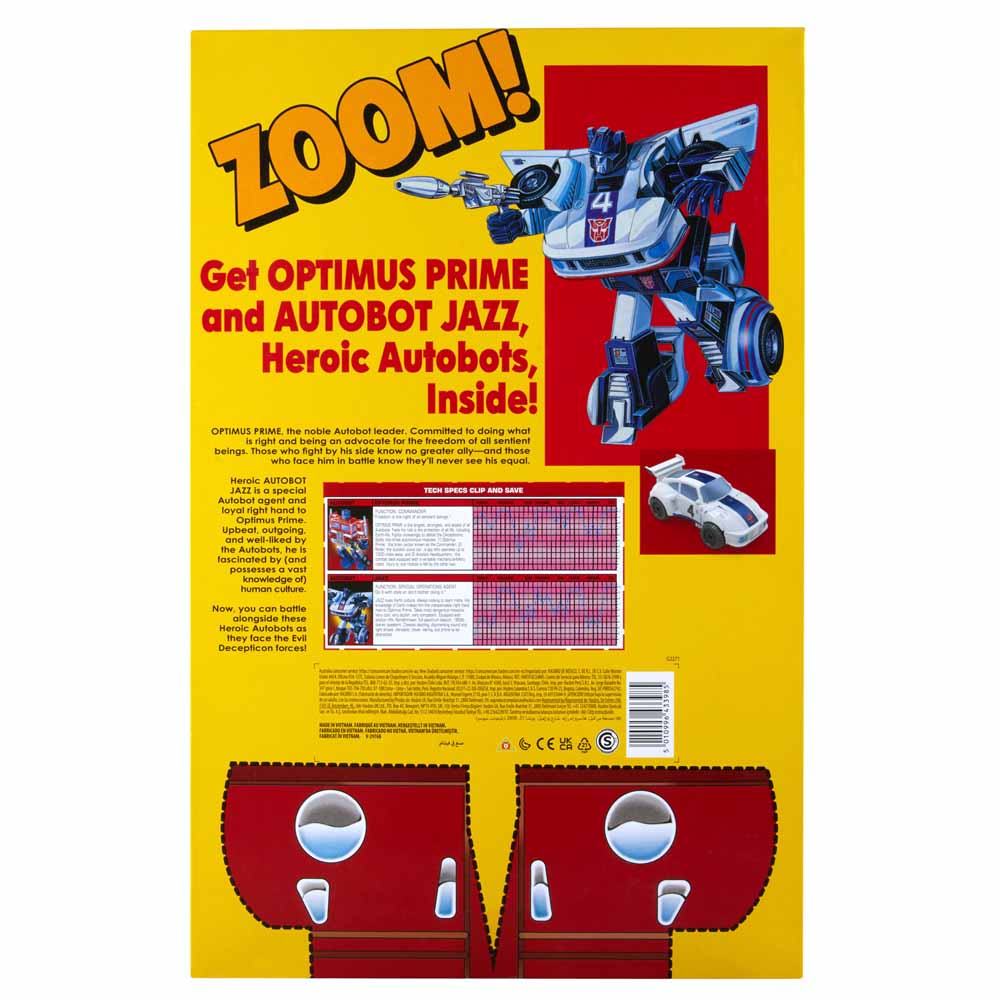 Transformers - Deluxe Class Optimus Prime & Autobot Jazz Cereal Box Action Figure Set - Screenshot 12