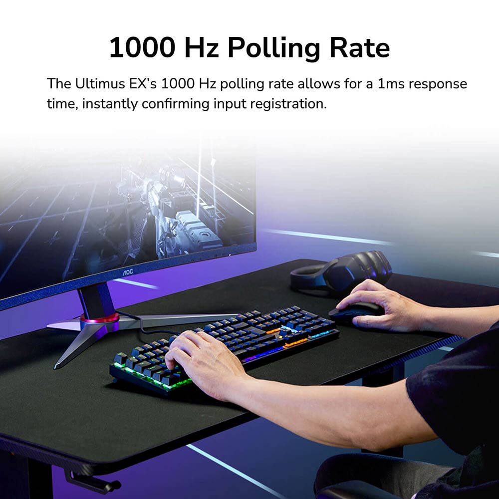 Cougar ULTIMUS EX Red Mechanical Doubleshot Keycap Gaming Keyboard - Black - Screenshot 4