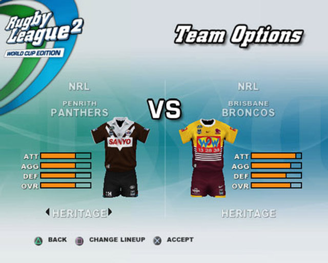 Rugby League 2 [World Cup Edition] - Screenshot 8