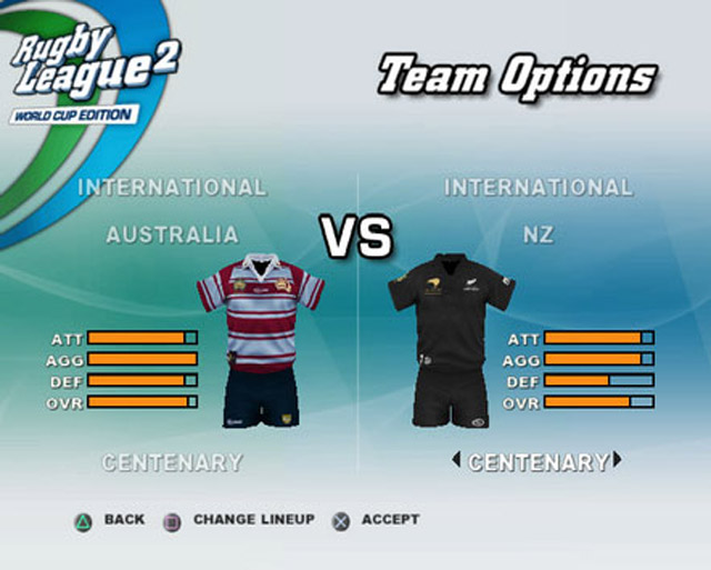 Rugby League 2 [World Cup Edition] - Screenshot 2