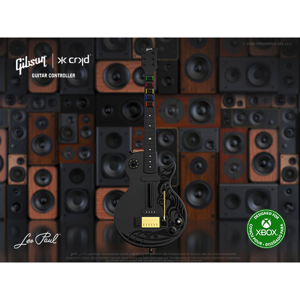 CRKD Gibson Les Paul Guitar Black Tribal ENCORE - Licensed by Xbox - Screenshot 5