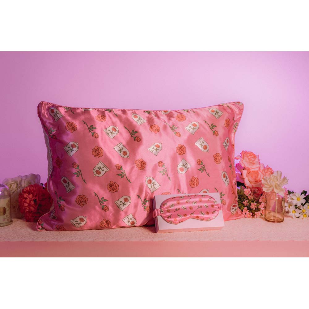 Disney - Beauty & The Beast - Ballroom Rose Pillow Case & Eye Mask Set - Screenshot 3