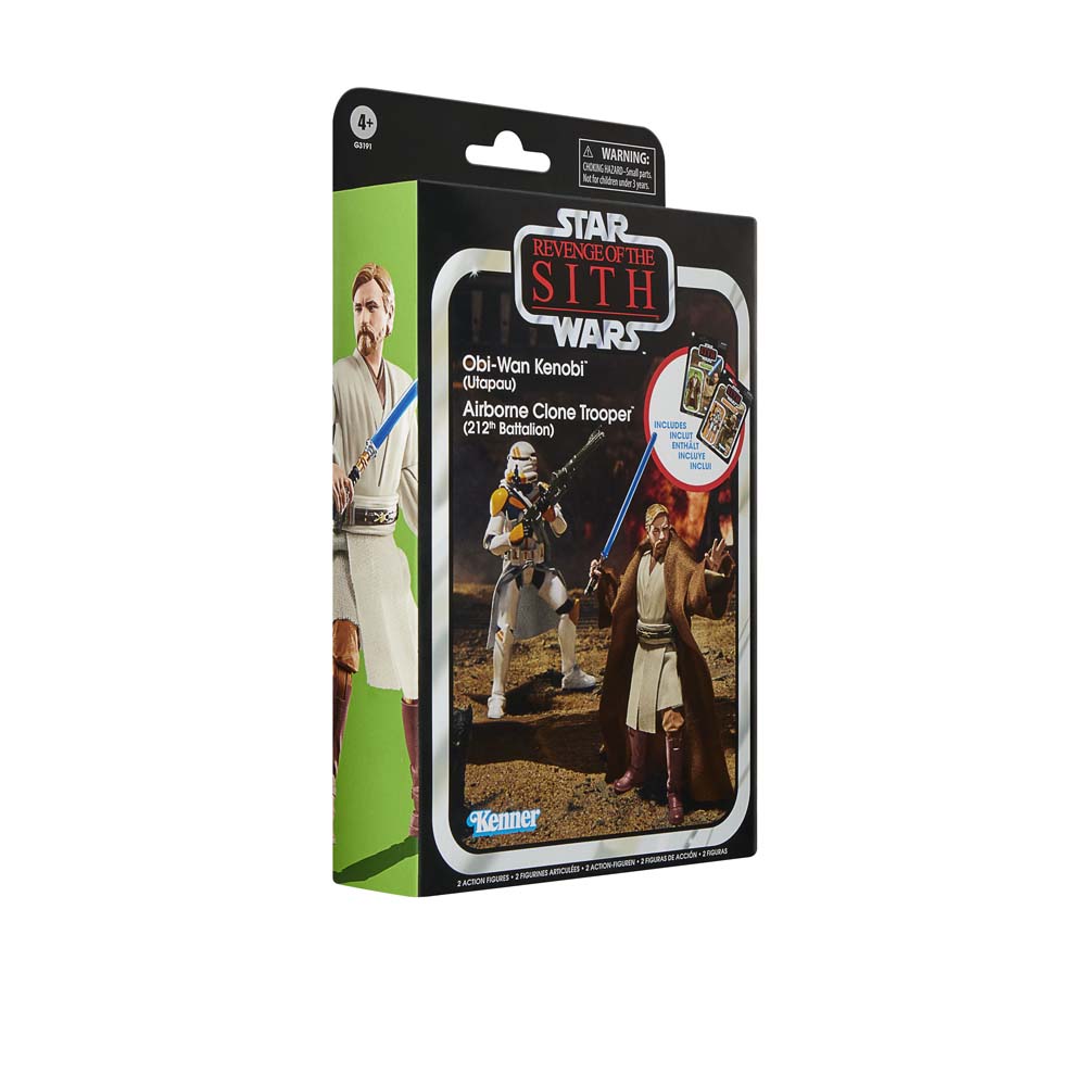 Star Wars - The Vintage Collection - Obi-Wan Kenobi (Utapau) & Airborne Clone Trooper (212th Battalion) Action Figure Set - Screenshot 1