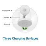 Laser 3 in 1 Wireless Charging Station - White - Screenshot 1