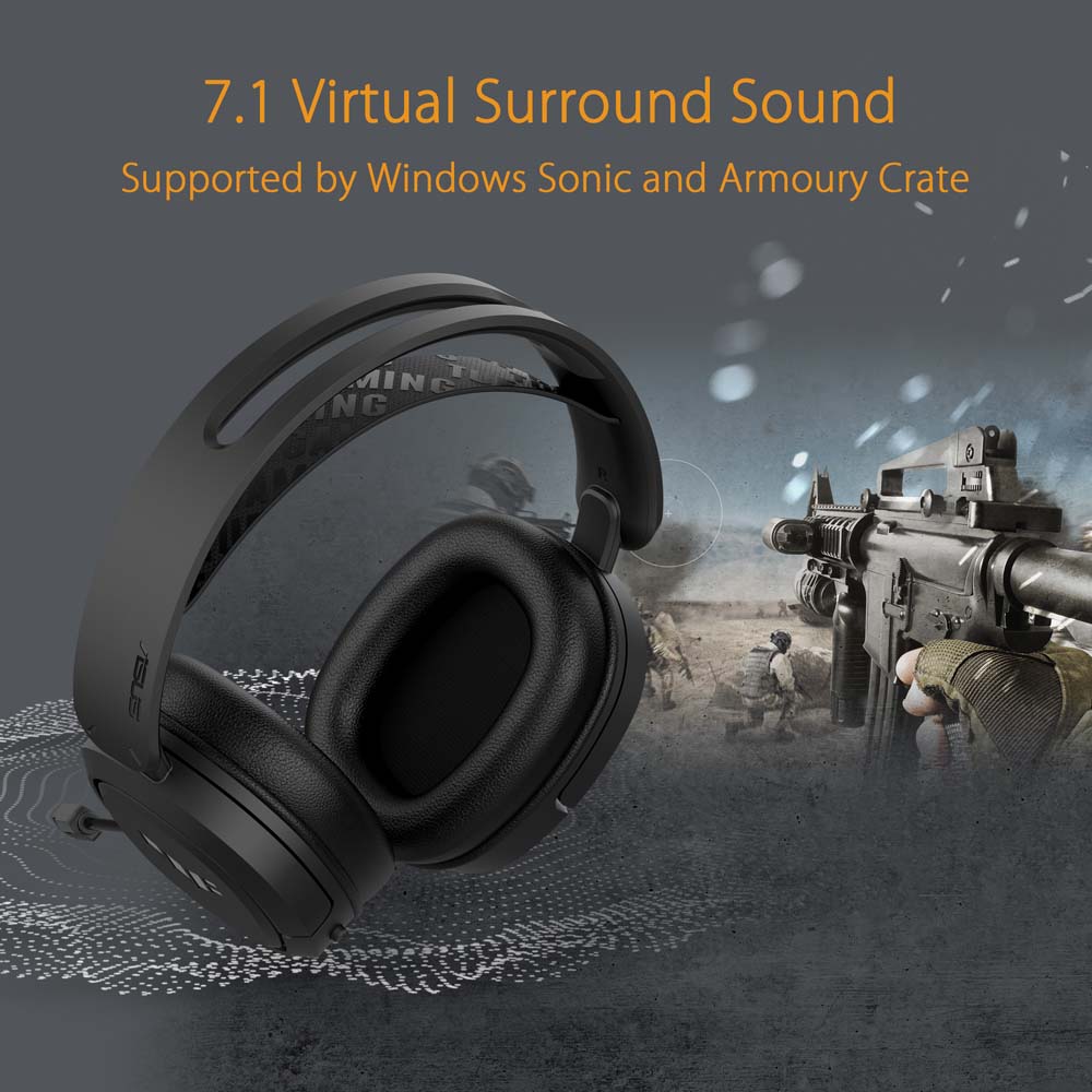 ASUS TUF - H1 Wireless Gaming Headset - Black - Screenshot 2