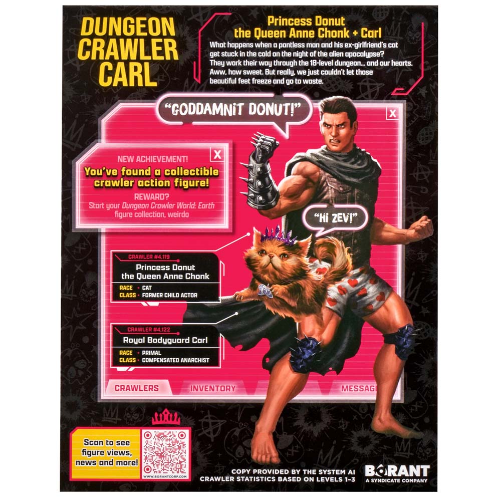 Dungeon Crawler Carl - Princess Donut & Carl Action Figures 2-Pack - Screenshot 3