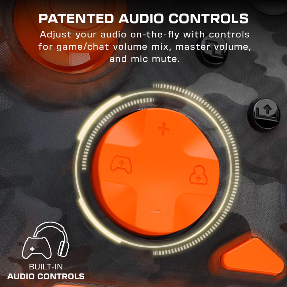 Turtle Beach - Rematch Core Wired Controller for Xbox – Ghost Black Camo/Orange - Screenshot 2