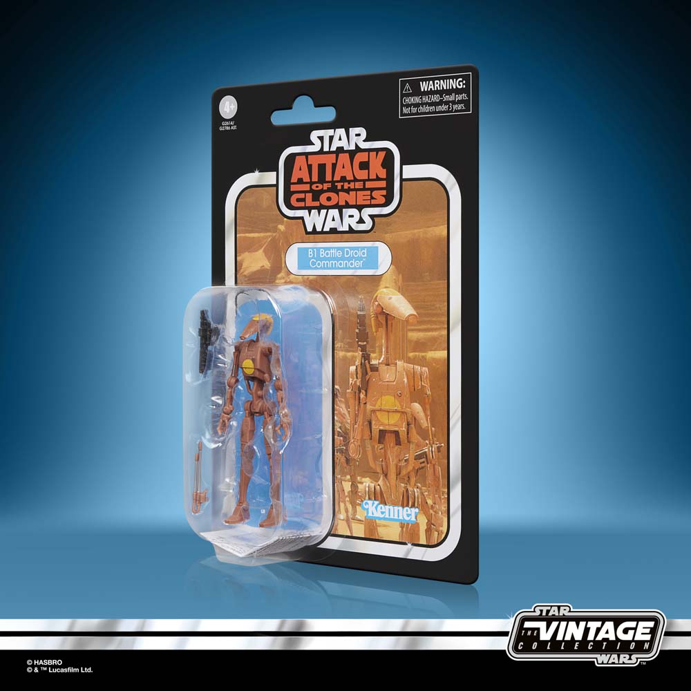 Star Wars - The Vintage Collection - B1 Battle Droid Commander Action Figure - Screenshot 2