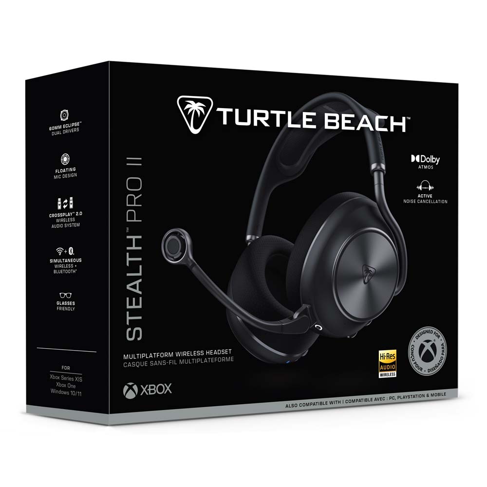 Turtle Beach Stealth Pro II Wireless Gaming Headset - Black - Screenshot 1