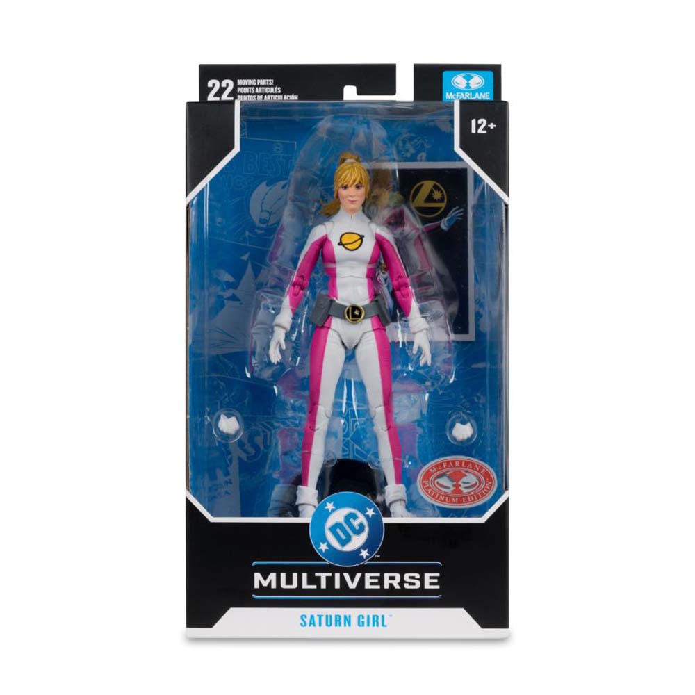 DC Multiverse - Legion of Super-Heroes - Saturn Girl (DC Classic) Red Platinum Edition 7" Action Figure - Screenshot 1