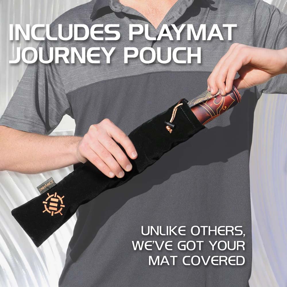 Enhance Tabletop - Card Game Playmat - Orange - Screenshot 2