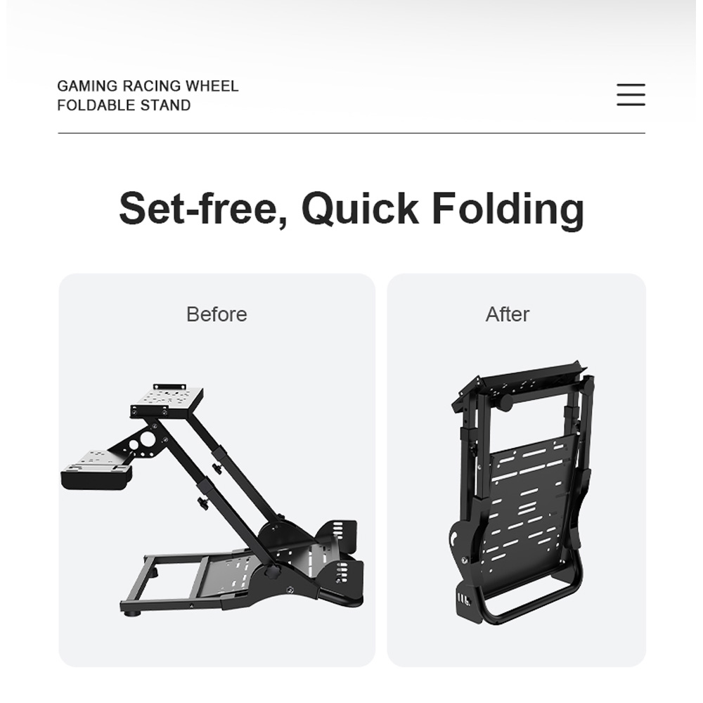 PXN - A10 Foldable Racing Wheel Stand - Screenshot 4