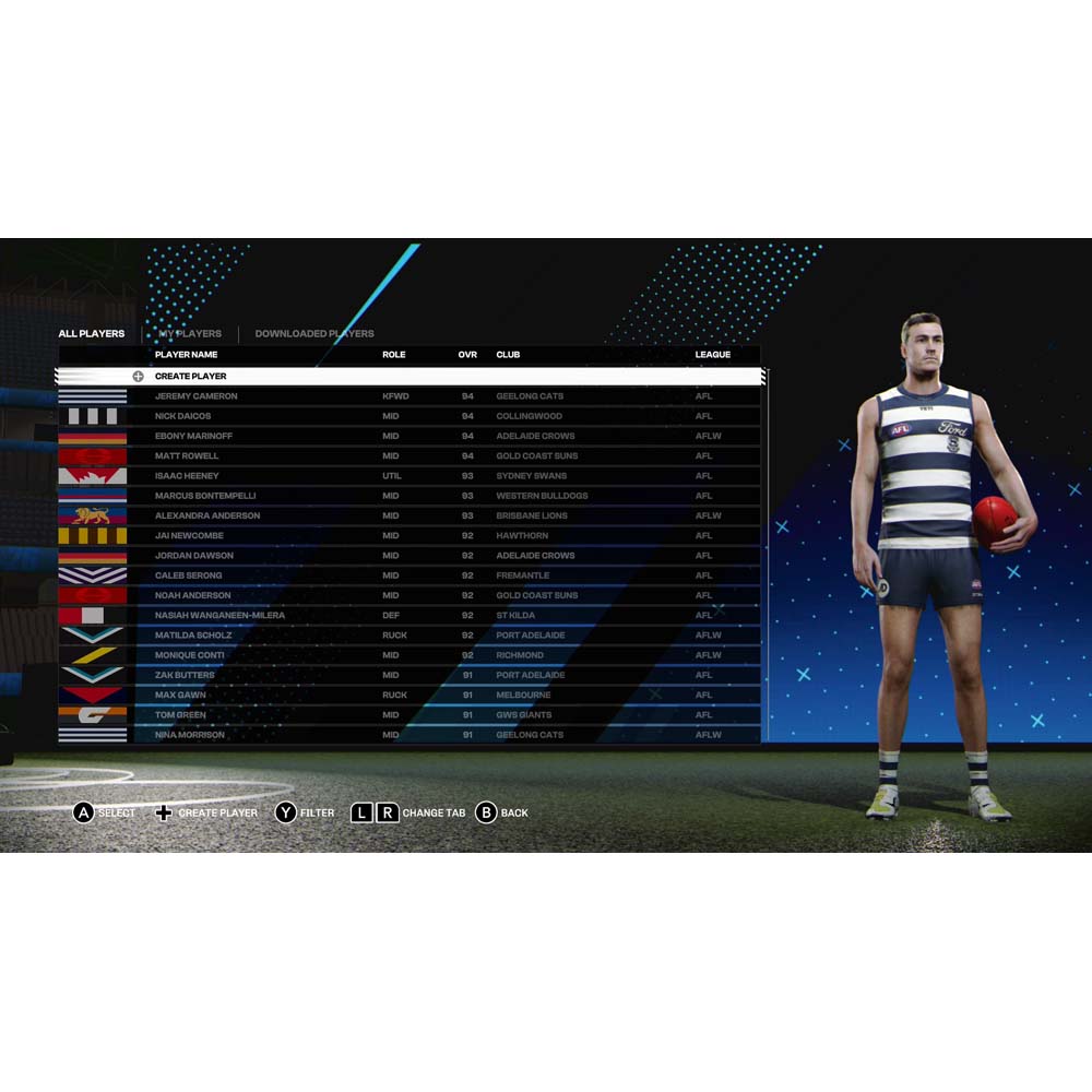 AFL 26 - Screenshot 2